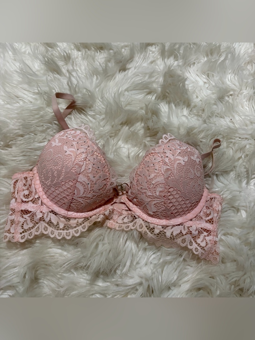 La Senza pink lace beyond sexy bra size 34B
